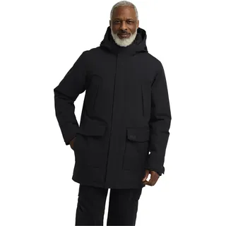 Funktionsparka JACK WOLFSKIN "CANYON SHIELD PARKA M", Herren, Gr. XXL, schwarz, Obermaterial: 100% Polyamid. Futter: 100% Polyester. Wattierung: 100% Polyester, Jacken Funktionsparka, für Winter, atmungsaktiv, winddicht, mit abnehmbarer Kapuze