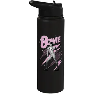 Offiziell David Bowie Pink Lightning Ziggy Stardust Stainless Steel Insulated Water Bottle