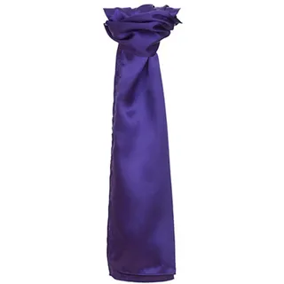 Damen Schal Satin Scarf - Farbe: Purple - Größe: 120 x 25cm