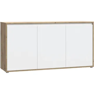 Forte Sideboard Kommode groß 152,3/78,5/42 cm Beige Holzwerkstoff