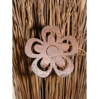 Rostikal Edelrost Gartendeko Vintage Blume 12 cm Hängedeko Fenster und Garten Dekoration Rost