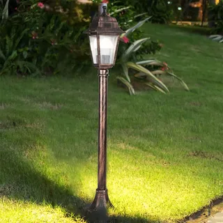 lux.pro Außenlampe Keighley Gartenlaterne Außenleuchte Lampe Vintage 1 x E27 Kupferfarbe - Kupfer