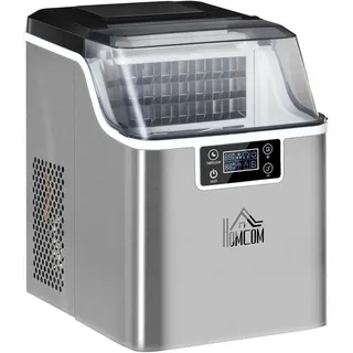 Homcom Eiswürfelmaschine 2,3L Silber