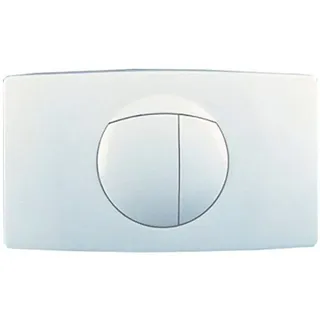 Sanit Taste mit Tastenrahmen/Betätigungsplatte, Start/Stopp - weiß