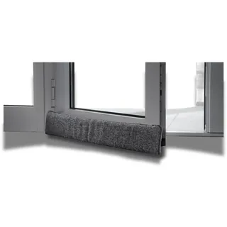 K & N K. & N. Schurwolle 550 Schurwoll-Zugluftstopper für Türen 100 cm, Anthrazit