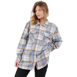 Fundango Ashley Langarmhemd - Vintage Blue - XL