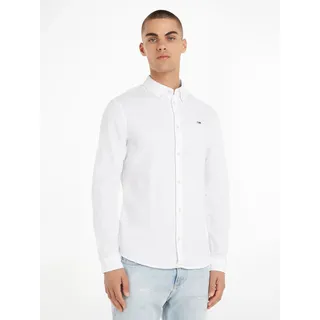 Tommy Hilfiger Slim Stretch Oxford Langarmhemd White M