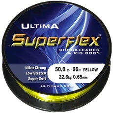 Ultima Superflex Shock Leader, Gelb, 50.0lb/22.6kg