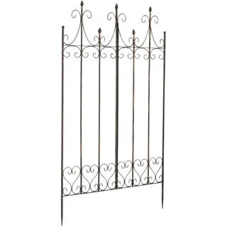 CLP Rankgitter Metall Bronze , Bronzefarben , 100x150x2 cm , Dekoration, Gartendeko