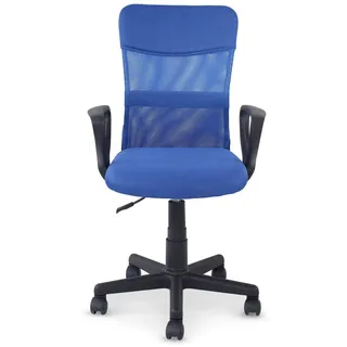 Idimex Bürodrehstuhl Jogo blau , Blau , Textil , Mode , 55x99x50 cm , Büromöbel, Bürostühle, Drehstühle