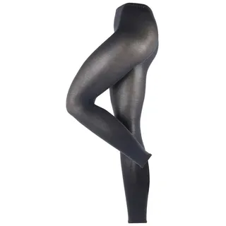 Esprit Damen Leggings Cotton Le Baumwolle einfarbig 1 Stück, Blau Marine 6120, 44-46