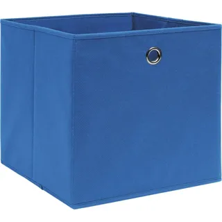 vidaXL Aufbewahrungsboxen 10 Stk. Blau 32x32x32 cm Stoff - Blau