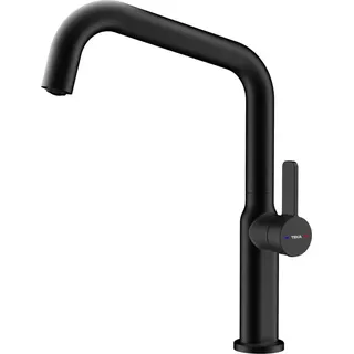 Teka OVAL 914, Schwarz, Hebelgriffe, Einzelbild, 3/8", Keramik, 2,8 cm - Schwarz