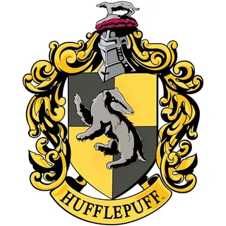 Gryffindor Emblem aus den offiziellen Harry Potter Büchern, Pappe, Hufflepuff Emblem, 61 x 49 x 61 cm