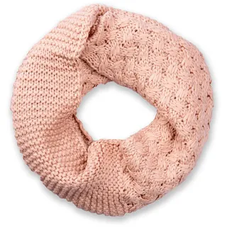 styleBREAKER Strickschal "Strick Loop mit Mustermix" 1 Stk., altrose