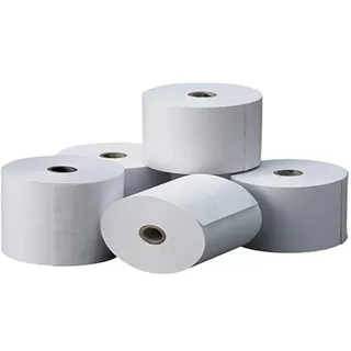 Raylu Paper® - Premium-Thermopapier für TPV, Rechenmaschinen, Thermodrucker, Registrierkassen, Kern: 12 mm, Weiß, ohne Bisphenol (8 Rollen von 80 x 80 x 12 mm)