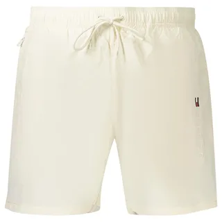 Beige Herren-Badehose mit Slip, elastischem Bund & Stickerei - Beige