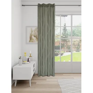 Homing Ösenschal mit Wellen | Crashoptik modern dekorativ | anthrazit