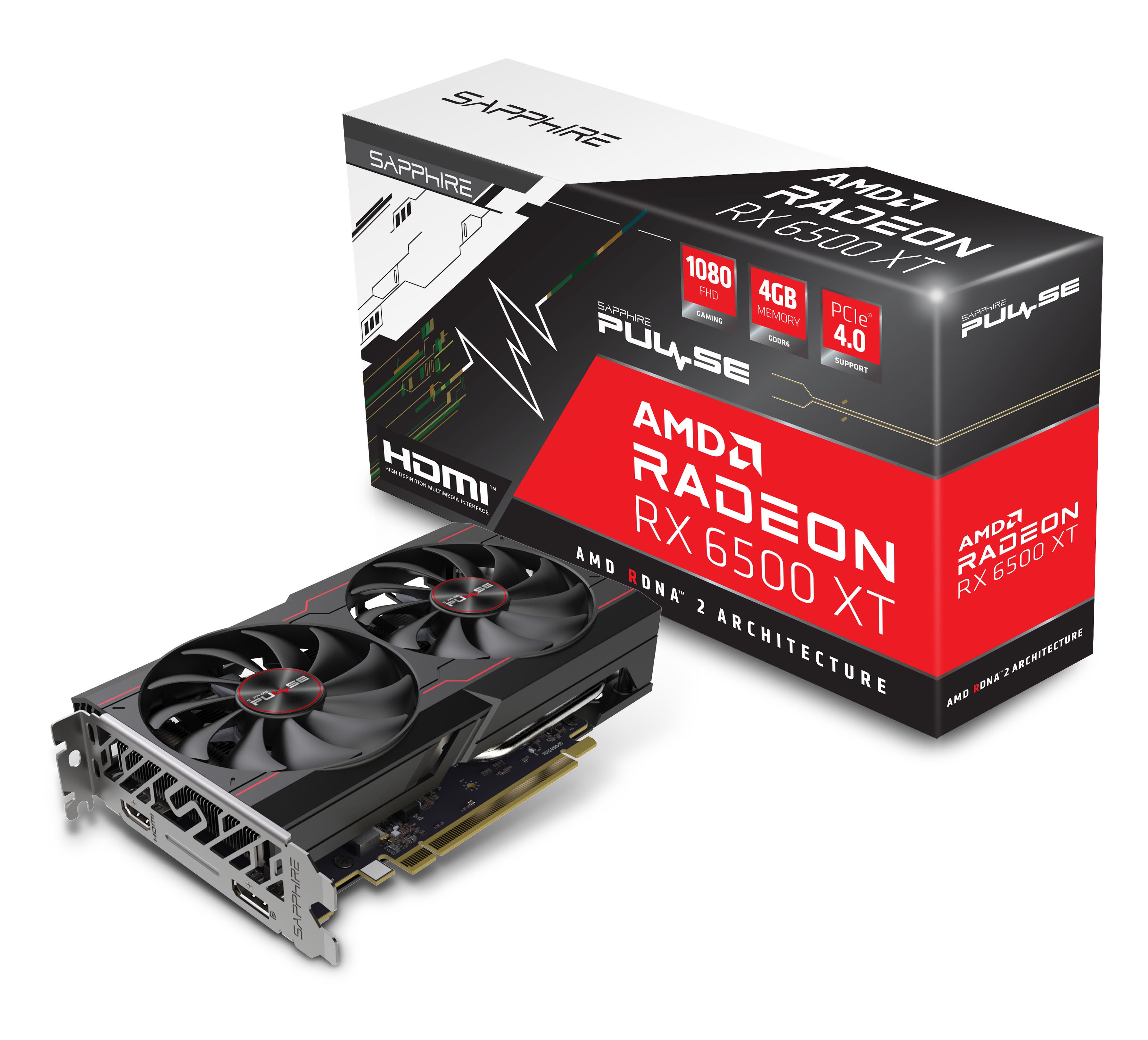 Bild von Pulse RX 6500 XT Gaming OC 4 GB11314-01-20G