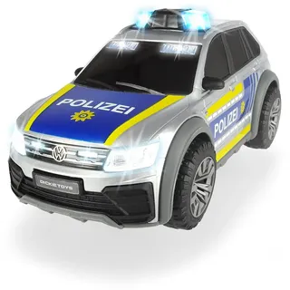 DICKIE Toys VW Tiguan R-Line Polizeiauto (25 cm) mit Licht & Sound - Lizenziertes Polizei-SUV Spielzeug ab 3 Jahre, inkl. Batterien - 203714013