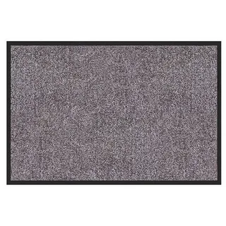 Schmutzfangmatte , Grau, Beige , Textil , Uni , rechteckig , 90x300 cm , Made in EU, Oeko-Tex® Standard 100 , pflegeleicht, rutschfest, schmutzabweisend, für Fußbodenheizung geeignet, schützt den Fußboden , Teppiche und Böden, Teppiche, Waschbare Teppiche