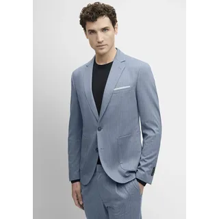 Anzugsakko CINQUE "CIDATI", Herren, Gr. 46, blau (taubenblau), Web, Obermaterial: 60% Polyester, 35% Viskose, 5% Elasthan, regular fit, mit Knöpfen, Sakkos Anzugsakko, in dezentem Streifenmuster