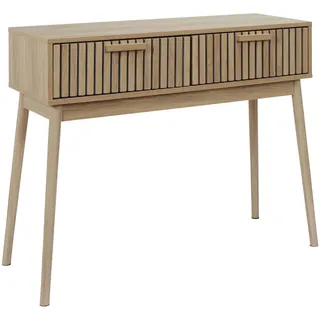 Home Deco Factory Nuevo 2024-CONSOLA C/2 CAJONES Konsolentisch 100 x 80 x 35 cm braun