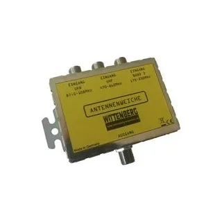 Wittenberg Antennen 3 in 1 Antennenweiche UKW, DAB+, UHF