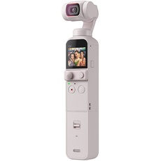 DJI Pocket 2 Exclusive Combo (Sunset White) - Vlog-Kamera im Taschenformat, Videokamera 4K Camcorder mit 3-Achsen-Gimbal, 64MP-Foto, ActiveTrack 3.0, YouTube TikTok-Video Kamera Amazon Exclusive