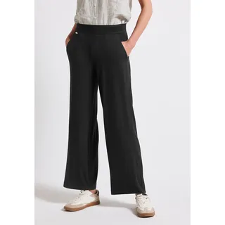 STREET ONE Damen, A379196 Jersey-Hose, schwarz, 44 - 44