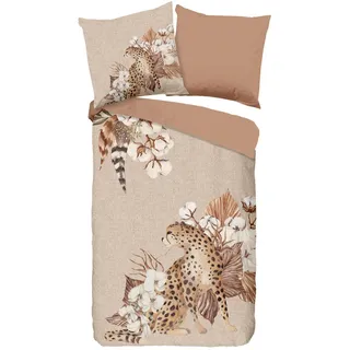 Good Morning Wendebettwäsche Chevy, sand Baumwolle, B/L: ca. 155x220 cm - sand