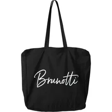 Brunotti Strandtasche, mit Logoschriftzug, schwarz