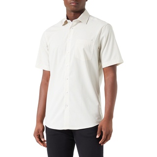 Seidensticker Men's Regular Fit Kurzarm Hemd Shirt, Gelb, 40