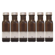 Bild von Viva-Haushaltswaren Gabriele Hesse e.K. mikken 6 kleine Ölflaschen 100ml grün-braune Glasflaschen zum befüllen, inkl. 6 Etiketten