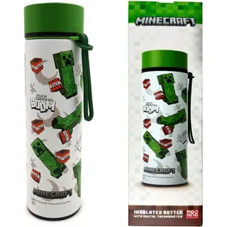 Puckator - Butelka termiczna Minecraft 450ml - Oficjalny produkt do codziennego uytku