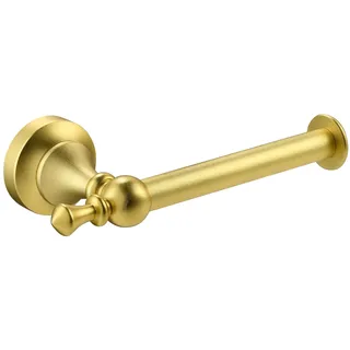Katezon Toilettenpapierhalter Wandhalterung, Premium-Aluminium-Toilettenpapierrollenhalter Badezimmer Zubehör, Verdeckte Befestigung WC Papier Halterung (Gold)