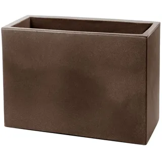 RECHTECKIGER BRONZE BLUMENKASTEN 60X24,5 CM H 24,5 MOD. SCHIO CASSA