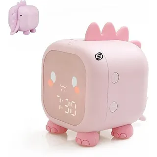 Digitale Kinderwecker mit Nachtlampje - Rosa