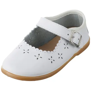 Conguitos Jungen Mädchen Lirio Flacher Slipper, weiß, 24 EU