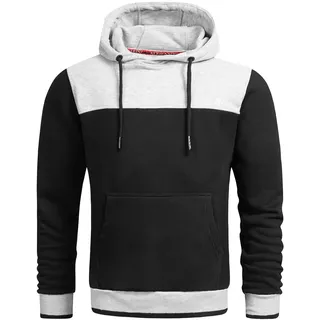 Alessandro Salvarini Kapuzenpullover »Alessandro Salvarini Herren Hoodie AS315«, grau