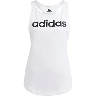 adidas Damen Essentials Loose Logo Tank Top, White/Black, XS