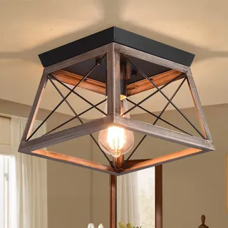 Ganeed Industrielle Mini Deckenleuchte E27 Bronze 1 Licht