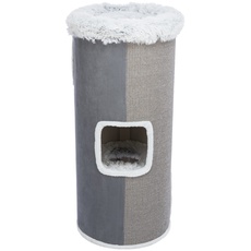 TRIXIE Katzen Kratzbaum CAT TOWER HARVEY, 118 cm, GRAU - 44708