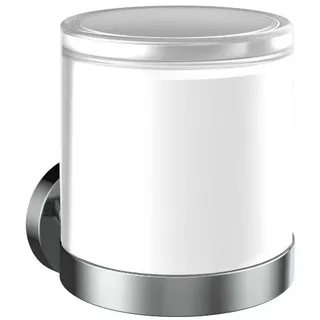 emco round Sensor-Seifenspender, satiniertes Kristallglas, 432100103, Farbe: Chrom