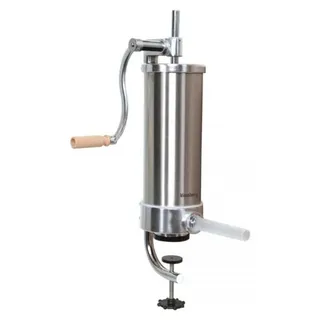 Wurstfüllmaschine 3kg Edelstahl Vertikal Wurstspritze 4 Trichter KLAUSBERG KB-7926 - Silber