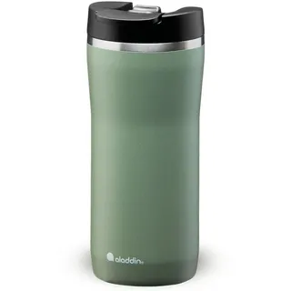 Aladdin Barista Mocca Thermavac Leak-Lock Edelstahl Thermobecher 0.35L Sage Green - Auslaufsicherer Becher - Kaffeebecher To Go Thermo - Hält 3 Stunden Heiß - BPA-Frei - Spülmaschinenfest