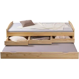 Interlink Kinderbett Marinella 90 x 200 cm Kiefer massivholz natur beige