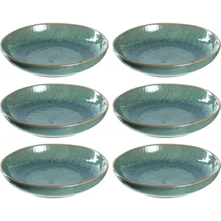 LEONARDO Suppenteller Matera 20,7 cm grün 6er Set