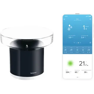 Netatmo Regenmesser Schwarz NRG01-WW
