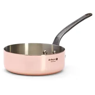 De Buyer 6462.16 Gerade Sauteuse, Kupfer, orange, 32,5 x 16 x 13 cm